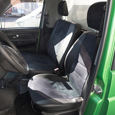 Чехлы УАЗ ПРОФИ сидений (с 2017) 6 предм жаккард (черный/серый) /SKYWAY/ U32 SKYWAY