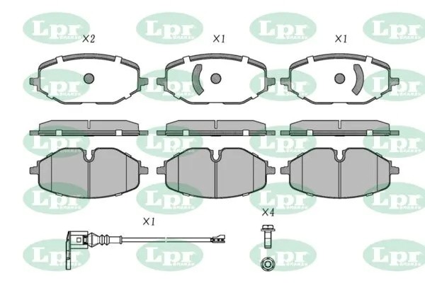 КОЛОДКИ ТОРМОЗНЫЕ ДИСКОВЫЕ ПЕРЕДНИЕ AUDI A3 / SKODA OKTAVIA IV / VW CADDY 20- 05 05P2184A LPR