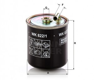фильтр топливный!\MB W203/W163/W463 2.0CDi-2.7CDi 00> WK8221 MANN FILTER