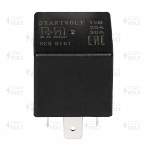 Реле автомобильное 5 конт. 12V 20/30А (без кронштейна) (SCR 0101) SCR 0101 START VOLT