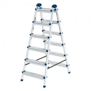 Лестница-стремянка 6 ступеней стальная двухсторонняя СИБРТЕХ 97986 SIBRTEC