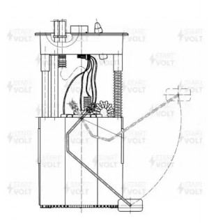 Модуль топливного насоса для а/м VAG Fabia II 07- 1.2i/1.4i/1.6i SFM2005 SFM 2005 START VOLT