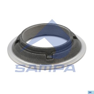 Гайка ступицы M82*2*24 SW91 LH Scania 4/P/G/R/T серия 041010 SAMPA