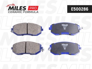 Колодки тормозные передние (Смесь CERAMIC серия PRO) SUBARU FORESTER 08-/IMPREZA E500286 MILES
