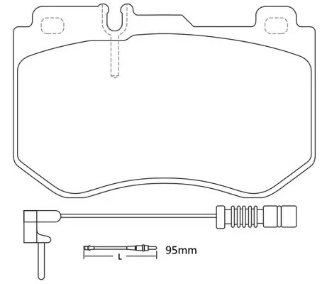 Колодки тормозные передние MERCEDES W205 14- L 127.7мм BP31031W BP31031W SB NAGAMOCHI