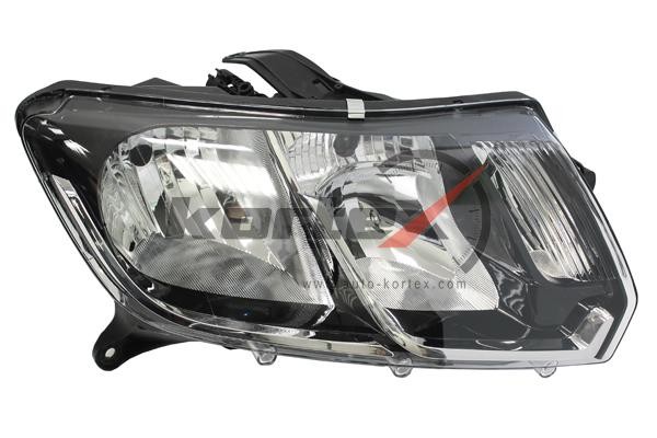 Фара RENAULT Logan (14-) правая (с корректором) KORTEX KHL8008STD KORTEX