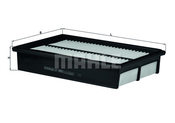 Фильтр воздушный MAZDA 3,5 (03-) (1.8/2.0) MAHLE LX1688 MAHLE KNECHT