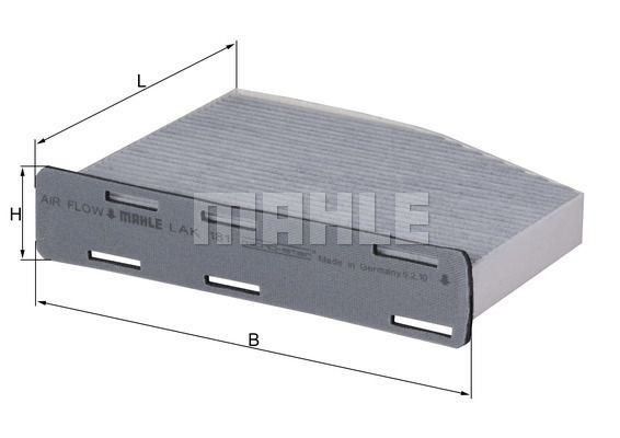 Фильтр воздушный салона VW Golf 5,Passat 6,Jetta 3 AUDI A3 SKODA Octavia (04-) у LAK181 MAHLE KNECHT