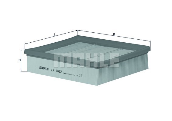 Фильтр воздушный MERCEDES A (W169),B (W245) MAHLE LX1652 MAHLE KNECHT