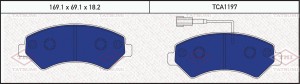 Колодки тормозные дисковые передние CITROEN Jumper 06-PEUGEOT Boxer 06-FIAT Duca TCA1197 TATSUMI