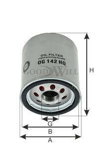 Фильтр масляный двигателя OG142HQ OG 142 HQ GOODWILL