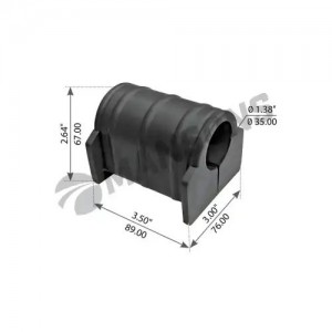 Втулка стабилизатора VOLVO FH12,FH16,FM10,FM12,NH12 переднего центральная MANSON 900094 MANSONS