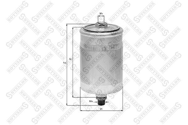 фильтр топливный!\ MB W201/W202/W124/W123/W126 1.8-6.0 80-01 21-00019-SX STELLOX