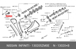 Вал ТНВД Y62 Z62 13020-5ZM0E 13020-5ZM0E NISSAN