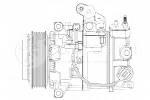 компрессор кондиционера!\Infiniti QX70 08> LCAC 1435 LUZAR
