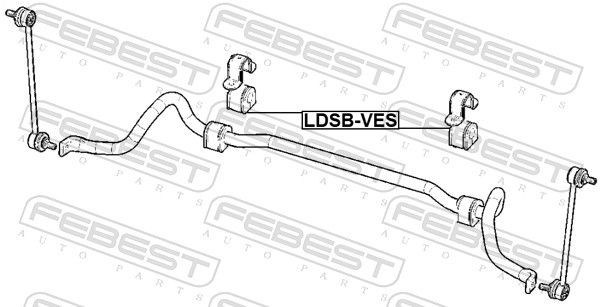 ВТУЛКА ЗАДНЕГО СТАБИЛИЗАТОРА D19 LDSB-VES LDSBVES FEBEST