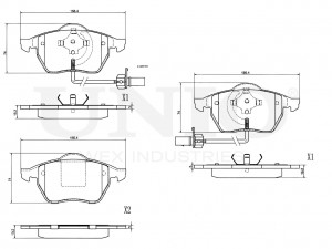Колодки тормозные диск. передние с датчиком BRP-20060 UNIO