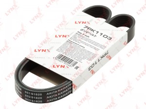 Ремень поликлиновой 7PK1103 LYNXAUTO