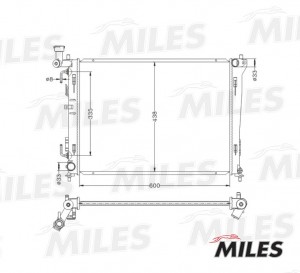 Радиатор HYUNDAI ELANTRA IV (06- )/i30 (07- )/KIA CEED (07- ) 1.4/1.6/2.0 AT пая ACRB046 MILES