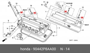САЛЬНИК 90442P8AA00 HONDA