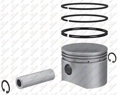 Поршень и кольцо компрессора 78 mm РМК. Поршень, палец, кольца RK01271 YUMAK
