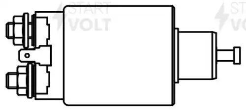 Реле втягивающее стартера для а/м Лада 2101-1119 (тип Электром) (VSR 0105) VSR 0105 START VOLT