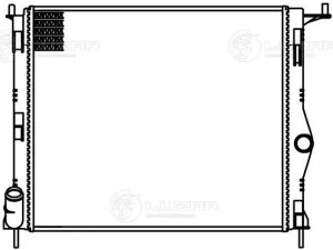 Радиатор охл. для а/м Лада Largus 12-/Renault Logan 08- 1.4i/1.6i MT паяный LRc0 LRC 0908 LUZAR