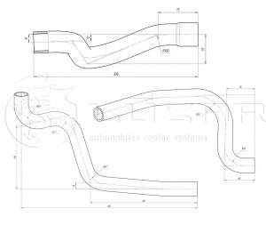 Комплект патрубков радиатора (2шт.) LPK01192 LPK01192 LUZAR
