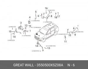 ДАТЧИК ABS ЗАД 3550500XSZ08A HAVAL