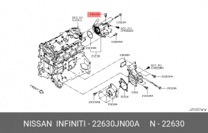Датчик Температуры Воды NISSAN 22630JN00A 22630-JN00A NISSAN