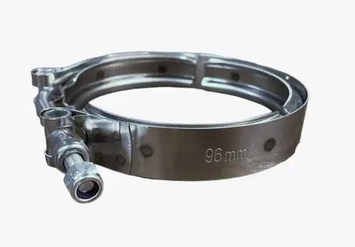 Хомут V-обр. (96 мм) глушителя КАМАЗ,ПАЗ дв.Cummins (4938989, 5266140, 5269284,  4938989 TECHNIK