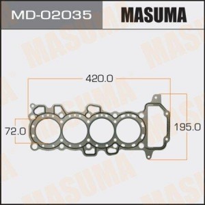 прокладка ГБЦ! 1.2мм\ Nissan Micra 1.0/1.3 16V CG10DE/CG13DE 92> MD-02035 MASUMA