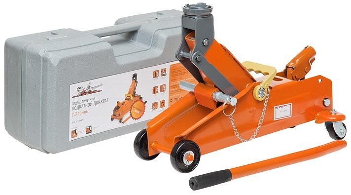 уд Домкрат  подкатной 2,3т (140-350мм) в кейсе /AIRLINE/ AJ-2.3F-350PK AIRLINE