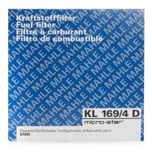 Фильтр топливный BMW 1 (E81,E87),3 (E46),5 (E60),X3 (E83),X5 (E70),X6 (E71,E72)  KL169/4D MAHLE KNECHT