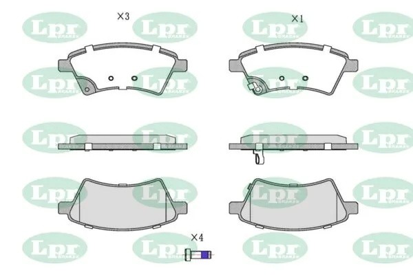 Комплект тормозных колодок 05P1245 05P1245 LPR