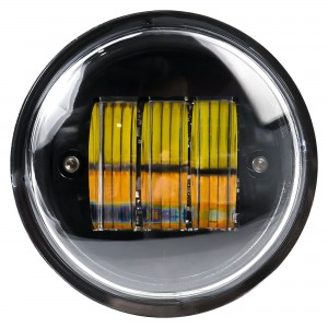 Фара светодиод, четкая свет.граница, 30W Бел/Жел, 90х90х75, кмпл. 2 шт. (ALED089 ALED089 AIRLINE