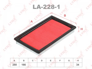 фильтр воздушный! Nissan Almera/Primera/Sunny 1.7D-2.2Di/DCi 90> LA-228-1 LYNXAUTO