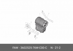 Датчик уровня FAW J6,3250 и температуры мочевины OE 360252576WC00C FAW