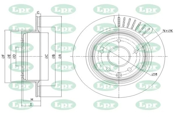 Диск тормозной N2006V N2006V LPR