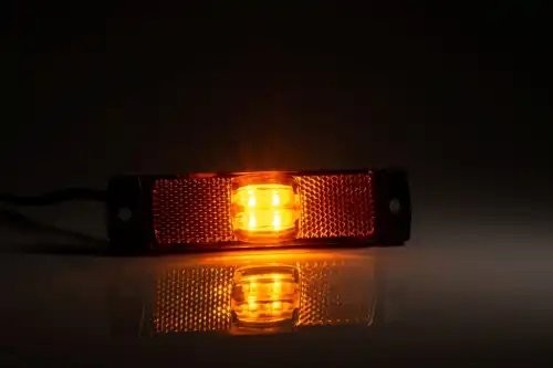 фонарь габаритный! жёлтого цвета, LED, с проводом 0.5м\ FT017ZLED FRISTOM