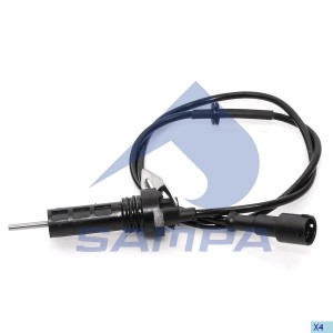Датчик износа тормозных колодок L=650MM, BLACK; Volvo L: 950 mm 031454 SAMPA