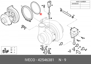 УПЛОТНИТЕЛЬНОЕ КОЛЬЦО 42546381 IVECO