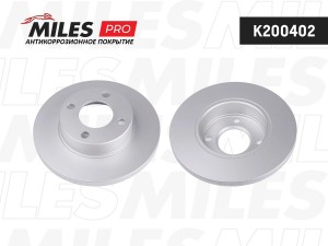 Диск тормозной (серия PRO с антикоррозионным покрытием) AUDI 80 8691/100 7688 пе K200402 MILES