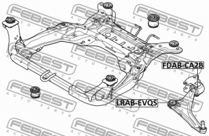 Сайлентблок рычага передний ROVER RANGE ROVER EVOQUE 2011- LRAB-EVQS LRAB-EVQS FEBEST