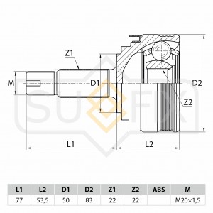 ШРУС наружный ВАЗ-2108-2110 SUFIX ST-1084 SUFIX