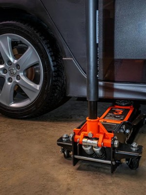 Домкрат подкатной 3т INDUSTRY двухпоршневой низкопрофильный (MIN - 75мм, MAX - 5 AJ3FI500 AIRLINE