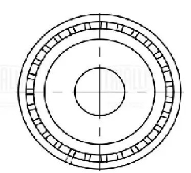 Ролик привод. ремня для а/м Mercedes GLC (X253) (15-) 2.1d [OM651] (только ролик CM5637 TRIALLI