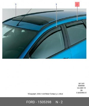 ДЕФЛЕКТОРА ЗАДНИЕ, FOCUS 2 SEDAN 1 505 398 FORD