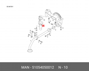 Клапан редукционный 7,5бар; L=83мм; D25.../28... (замена 51.05405-0013) 51054050012 MAN