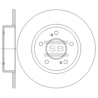 ДИСК ТОРМОЗНОЙ SD4218 SD4218 SANGSIN